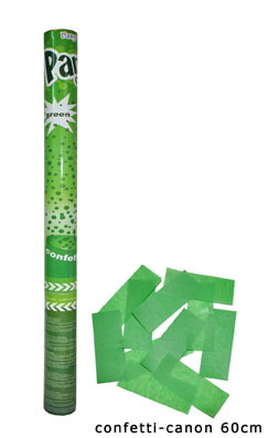 Canon à confettis vert - grand modèle