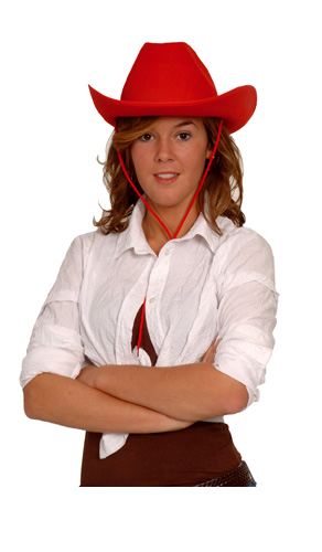 Chapeau De Cow Boy Rouge