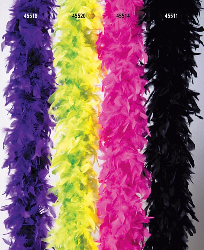Boa En Plumes 180 Cm – Accessoire Déguisement Années 1920, Burlesque, 13 Couleurs Au Choix