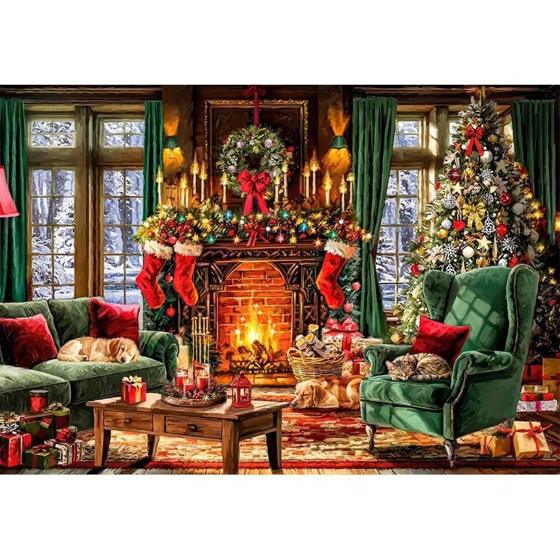 Clementoni PUZZLE BN 1500EL CLM 31757 « Passez un Noël chaleureux » 1500 pièces - vue 2