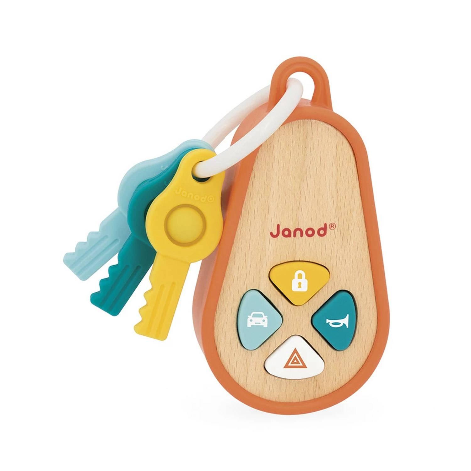 Janod Sounding Keychain jouet d’activité en bois 18m+ 1 pcs