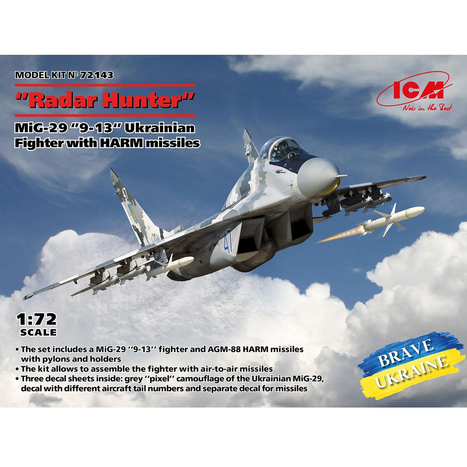 Maquette avion militaire : Brave Ukraine - MiG-29 9-13