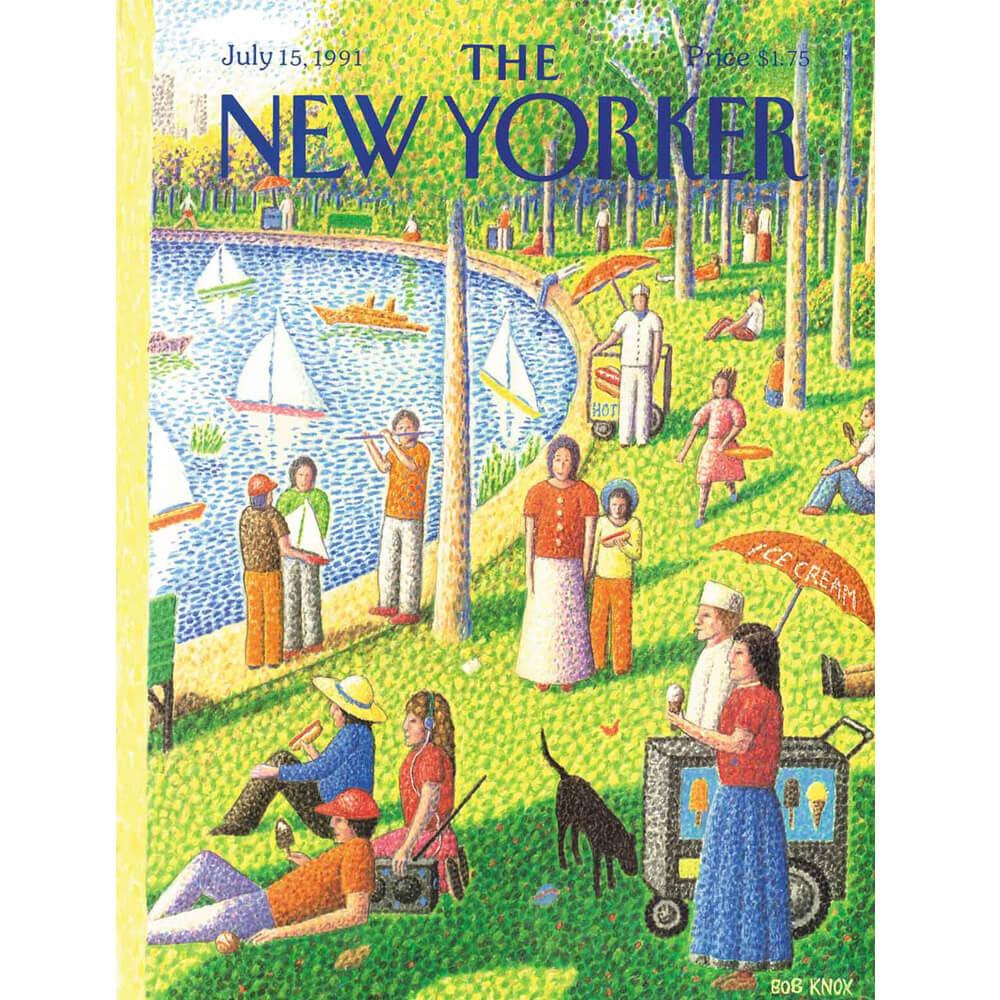 Cover centering. Sunday afternoon. New Yorker Journal. Puzzling afternoon. Sempe the New Yorker.