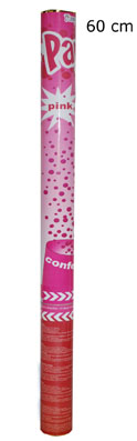 Canon à confettis rose - grand modèle