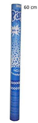 Canon à confettis bleu - grand modèle