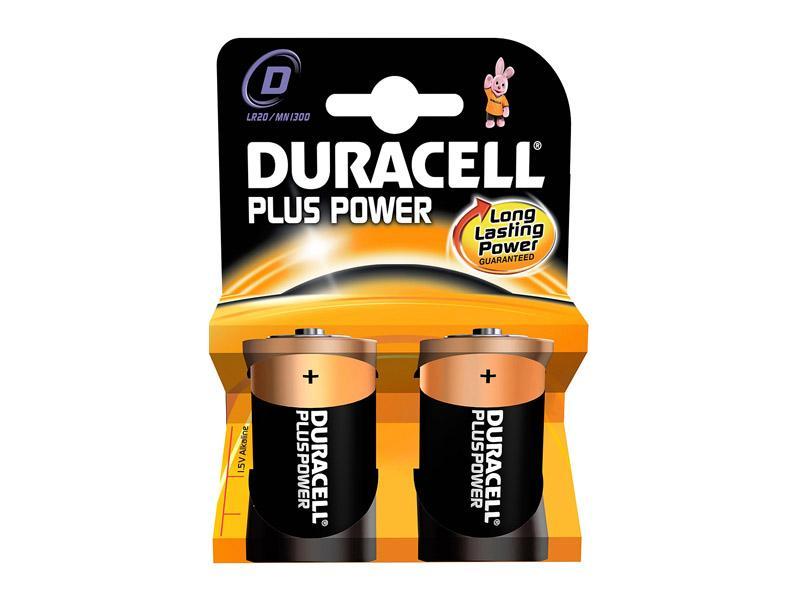 DURACELL - PILE ALCALINE PLUS POWER 1.5 V D/LR20 MN1300