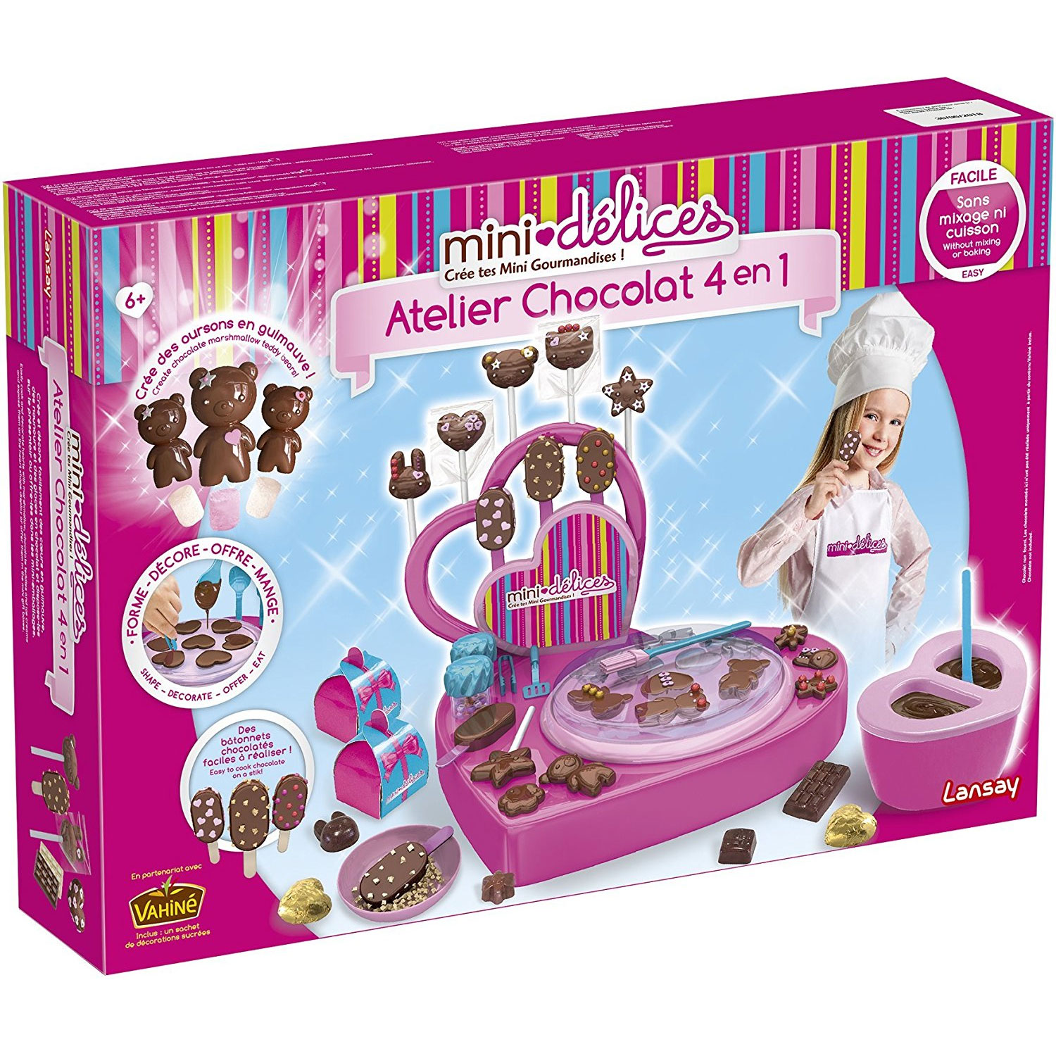 Mini-délices : Atellier Chocolat 4 en 1 - Jeux et jouets Lansay