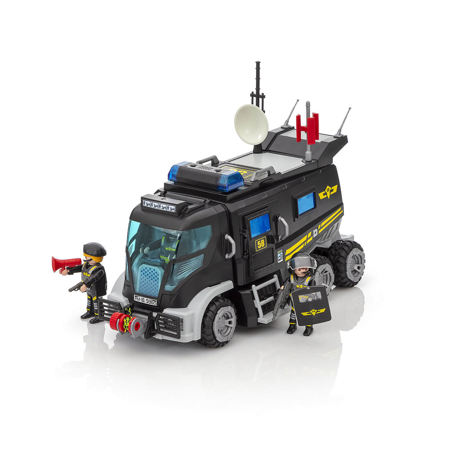 Playmobil 9360 camion policier d'élite avec sirène et gyrophar - Playmobil