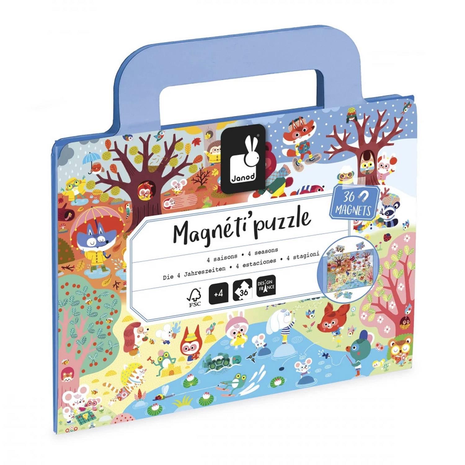 Magnéti'puzzle 4 saisons 36 pièces Juratoys Janod - vue 10