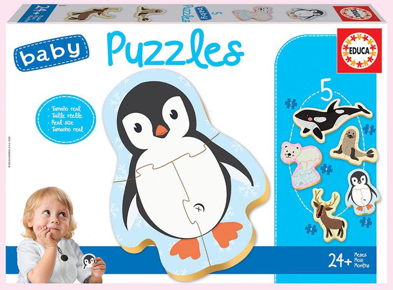 Baby Puzzles : Les animaux de la banquise - Educa - Rue des Puzzles