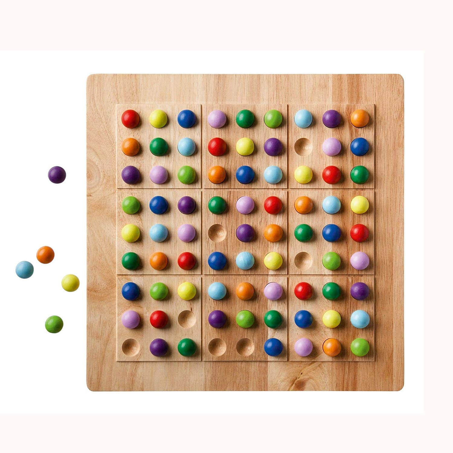 Rainbow Sudoku - Riviera Games - Sudoku en bois - Jeux de logique