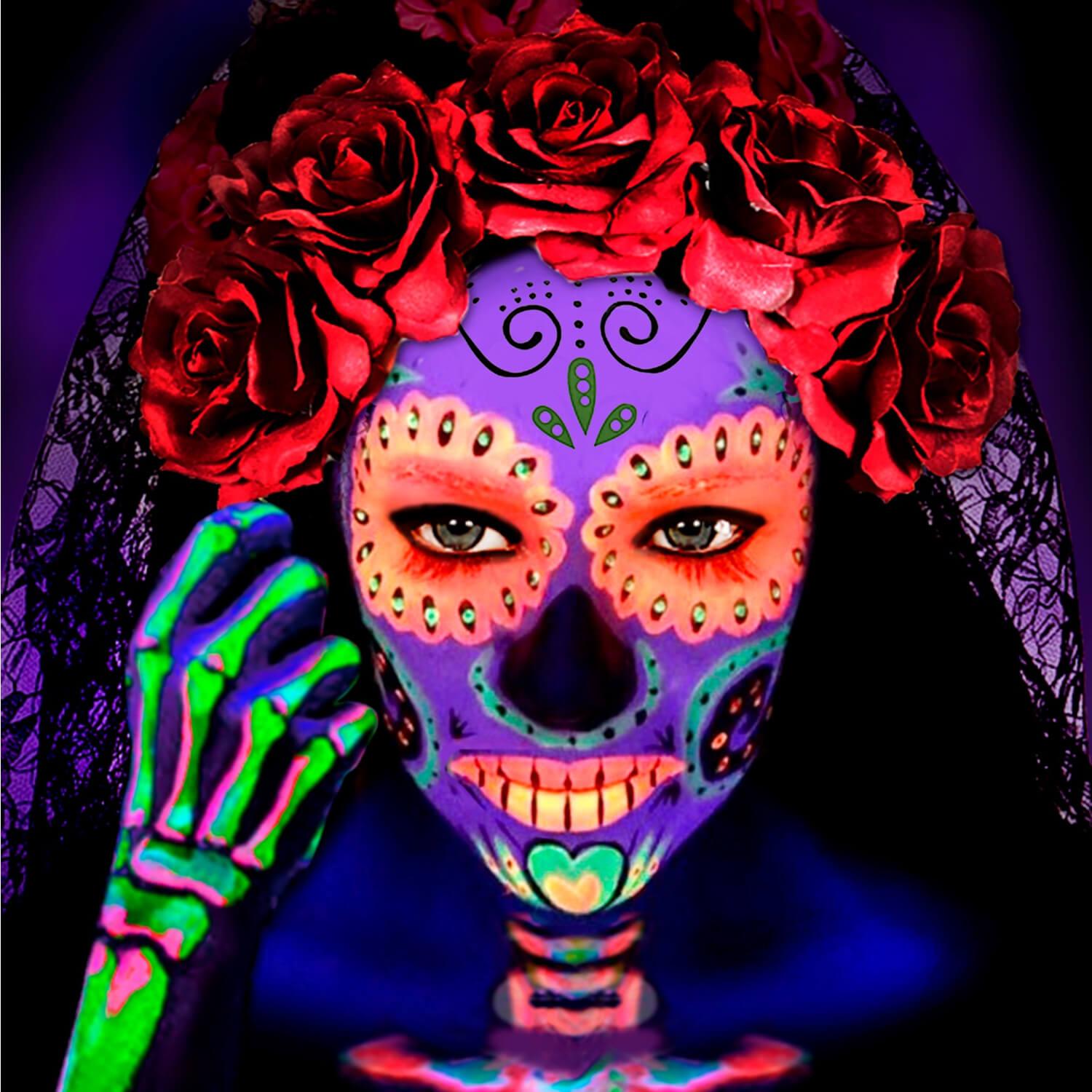 Halloween : 6 idées de maquillage Fluorescent effrayants ! - Soirée Fluo