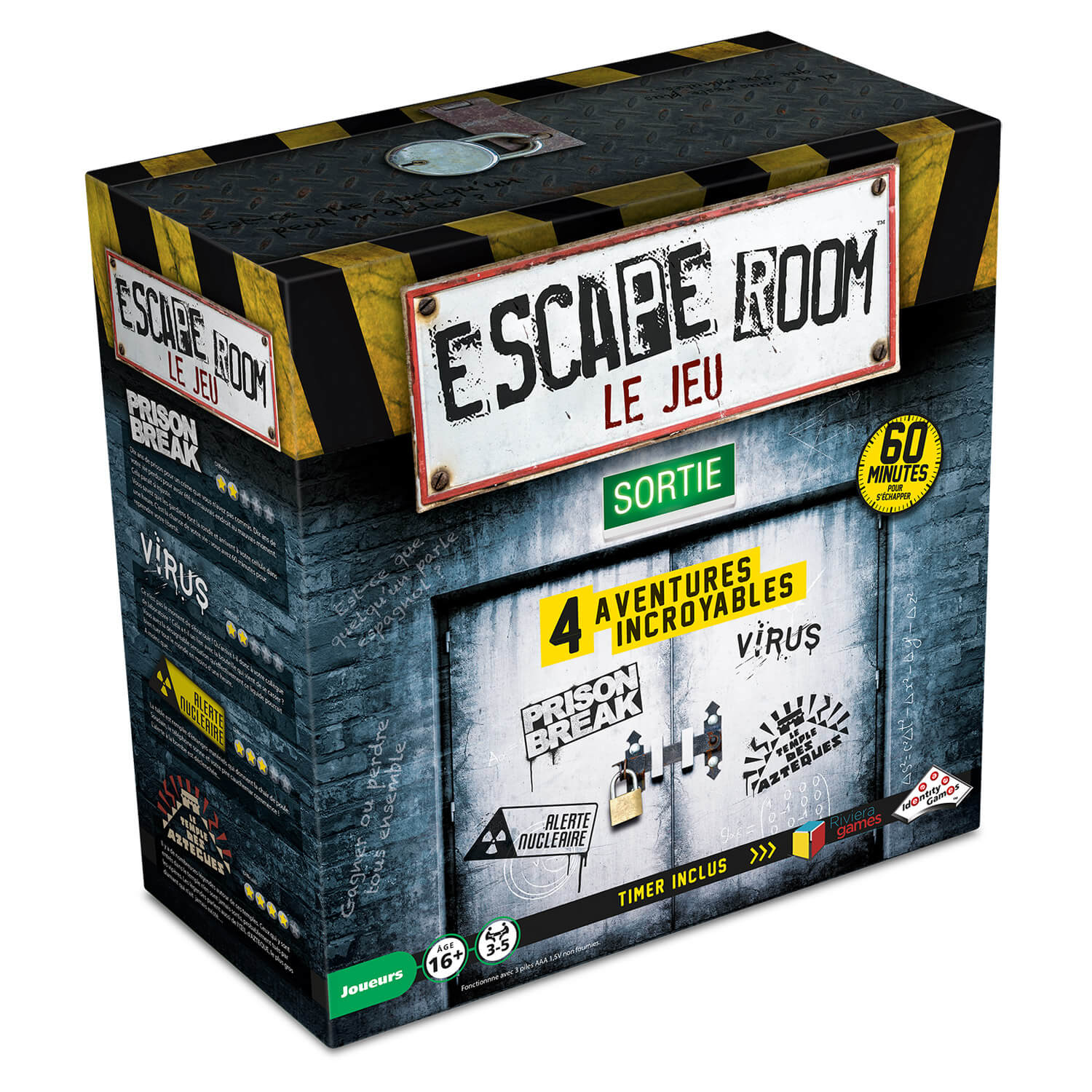 Escape Room Le jeu : Coffret de 4 jeux - Jeux et jouets Riviera Games -  Avenue des Jeux