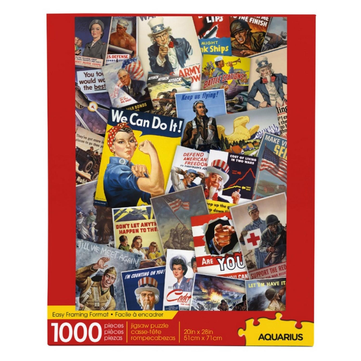 Puzzle 1000 pièces : Smithsonian War Poster collage