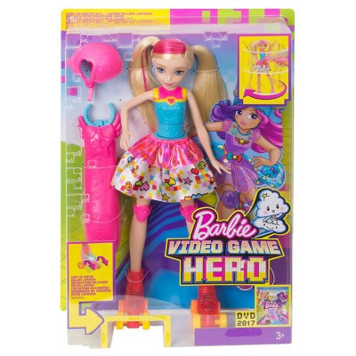 Poupee Barbie Heroine De Jeux Video Barbie Rollers Lumineux Jeux Et Jouets Mattel Avenue Des Jeux