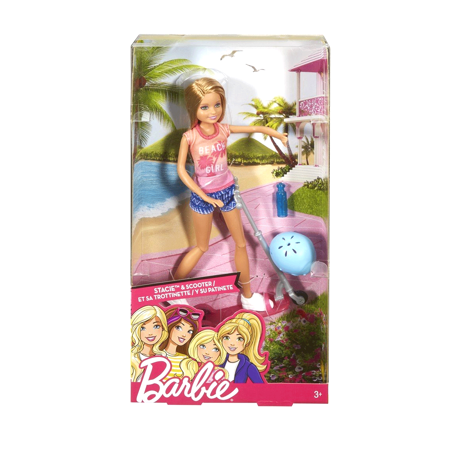 Barbie avec trottinette