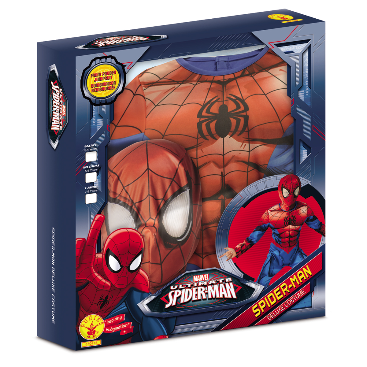 Déguisement Boite Vitrine : Luxe Spiderman Ultimate : 3/4 ans