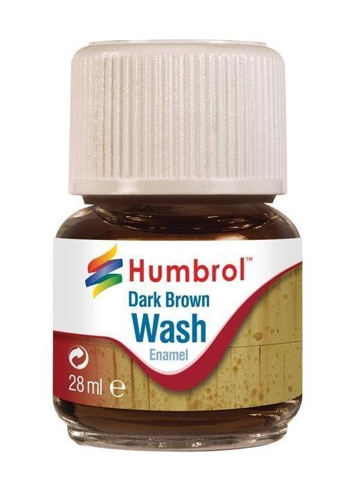 Humbrol Enamel Wash Dark Brown 28 ml - Humbrol