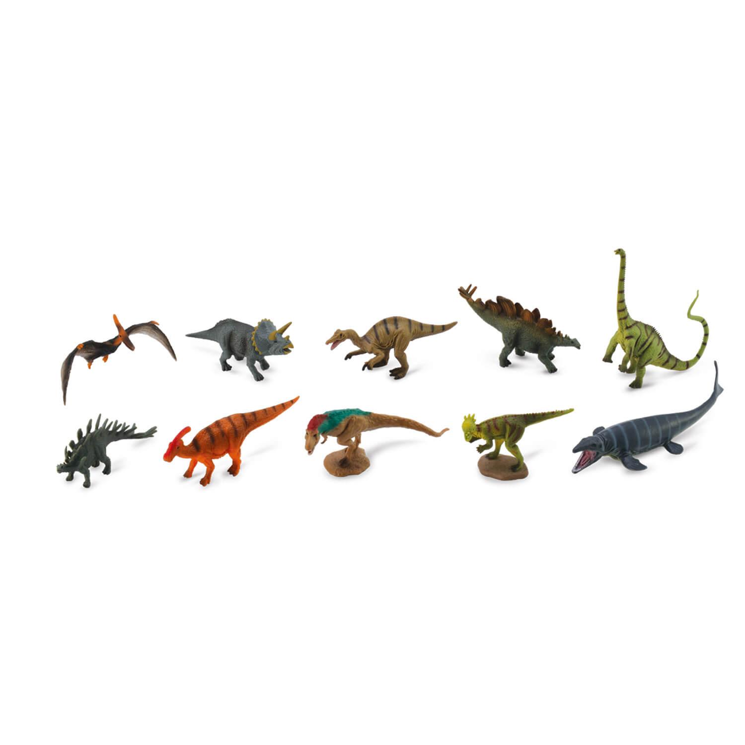 figurines mini - prã©histoire :  set de 10 mini dinosaures