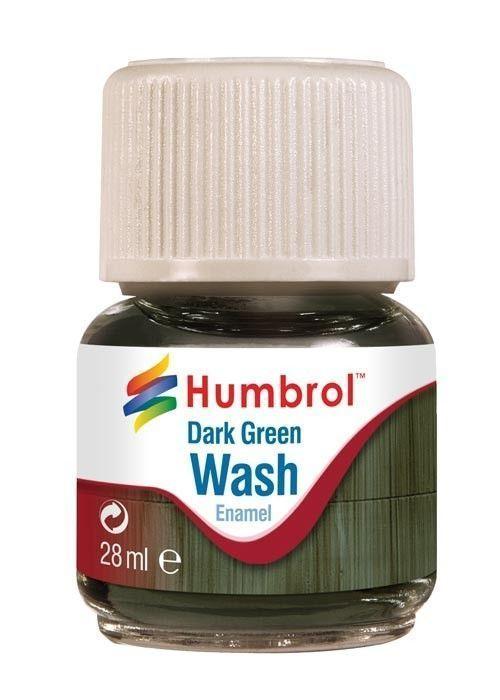 Humbrol Enamel Wash Dark Green 28 ml - Humbrol