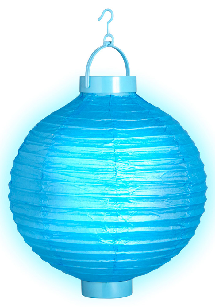 Lampion à LED 30 cm - Turquoise