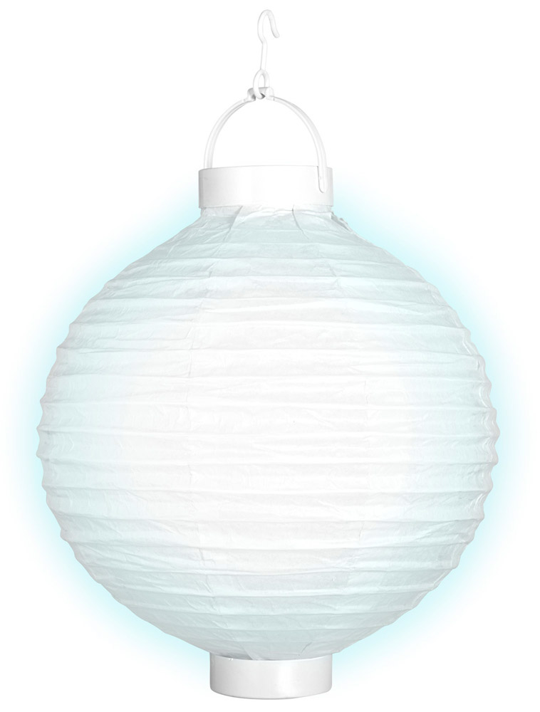 Lampion à LED 30 cm - Blanc