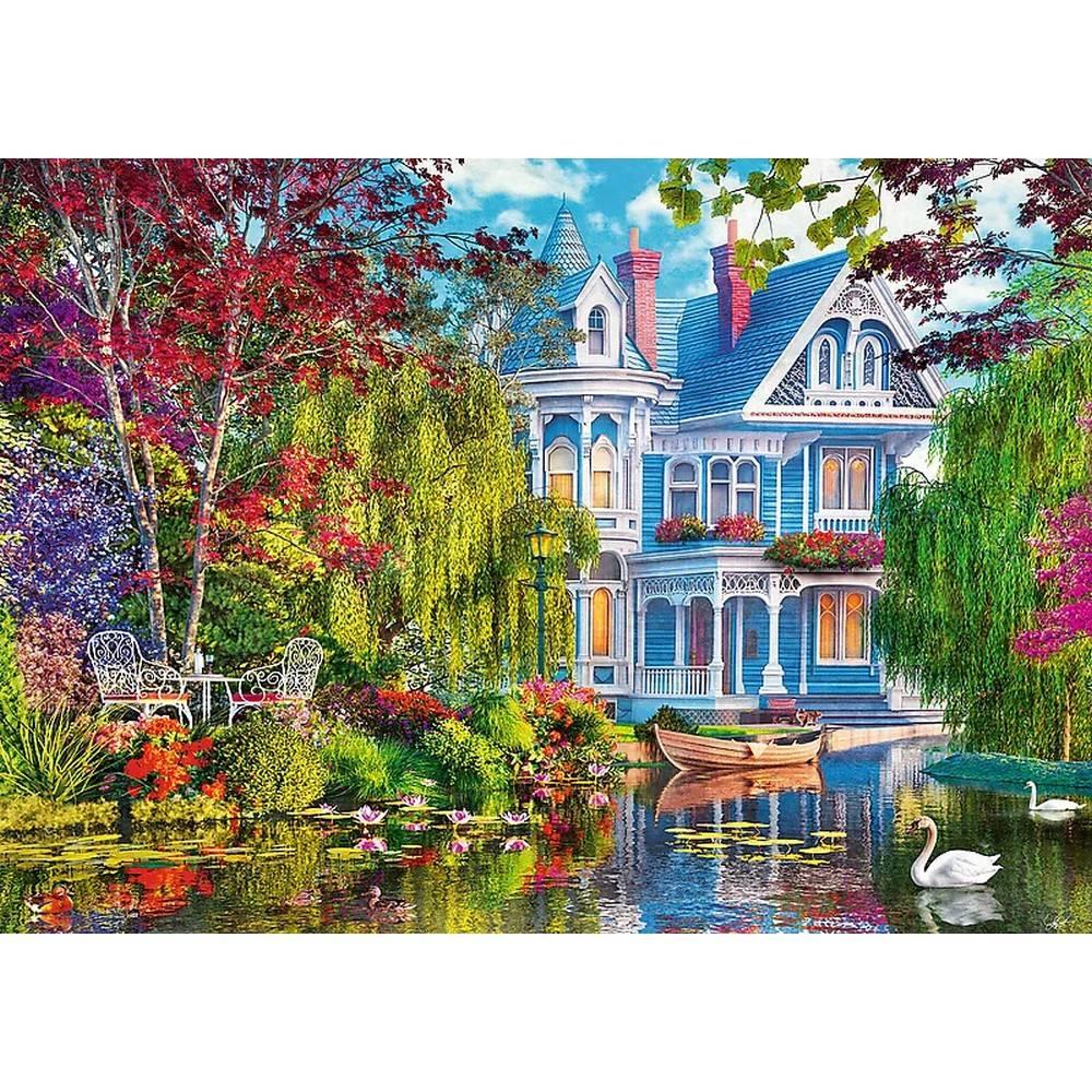 Puzzle 2000 pièces : Maison au bord du lac Puzzle 2000 pièces : Maison au bord du lac