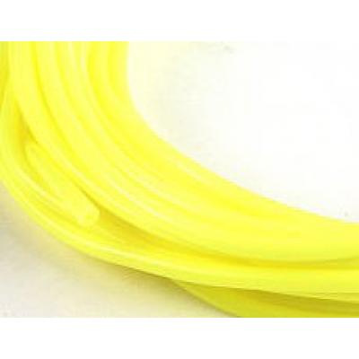 Durite silicone jaune fluorescent 2mm au metre linéaire
