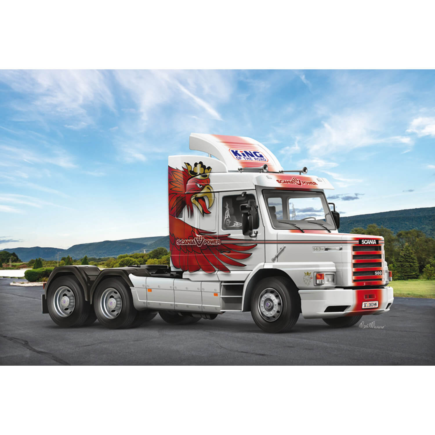 Maquette camion : Scania T143H 6x2 - Maquette Italeri - Rue des Maquettes