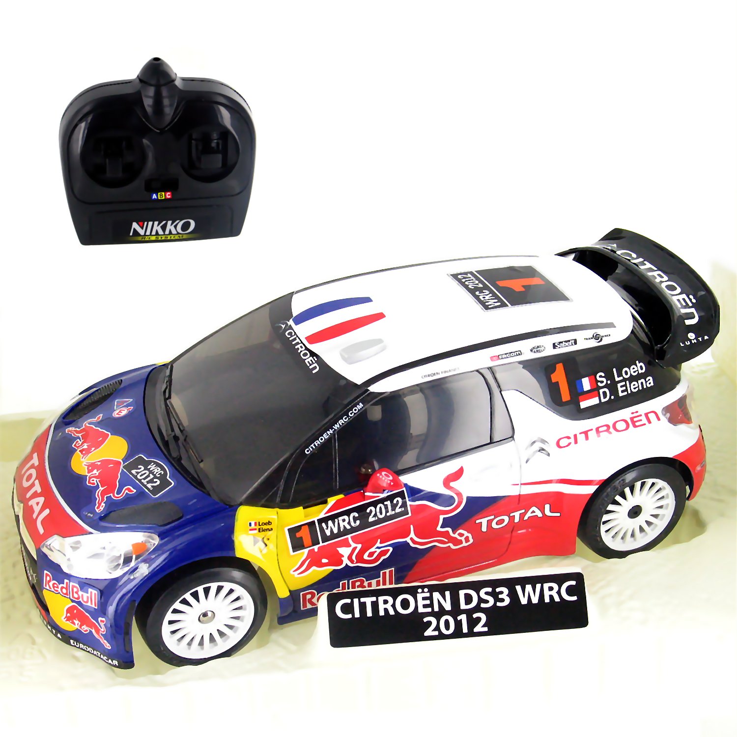Voiture radiocommandée Nikko : Citroën DS3 WRC 2012 1/16 - Nikko