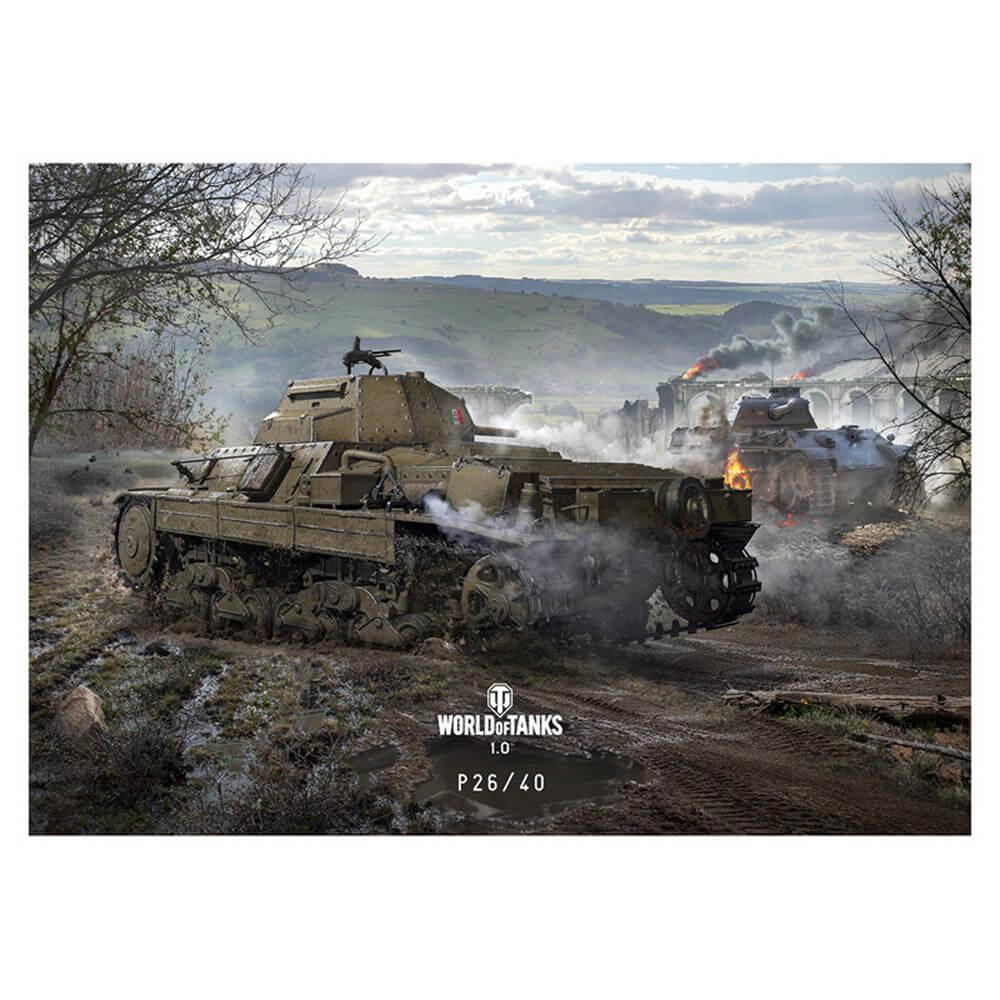 World Of Tanks P26/40 Limited Edition Plastic Kit 1:35 Model ITALERI 