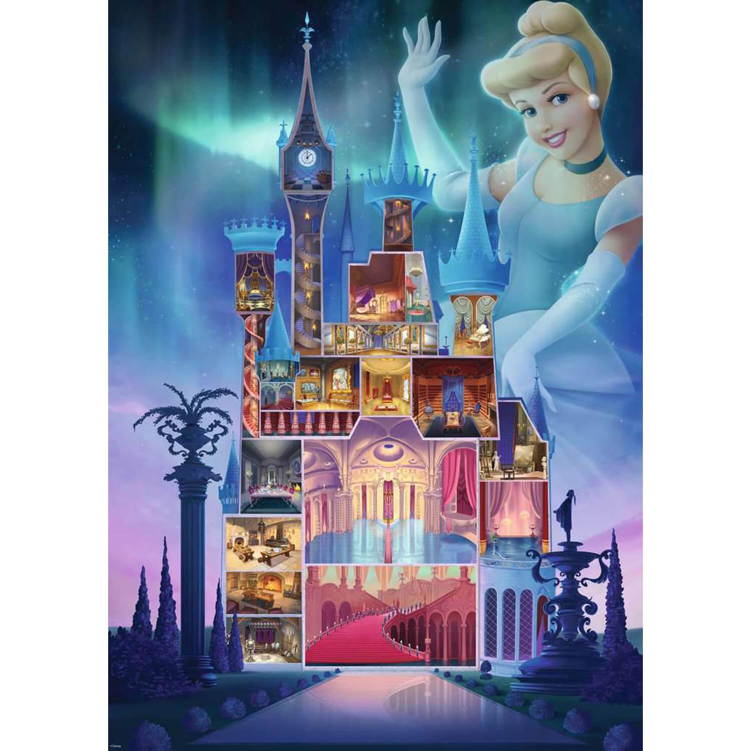 Puzzle 1000 pièces : Cendrillon (Collection Château des Princesses Disney)  - Ravensburger - Rue des Puzzles