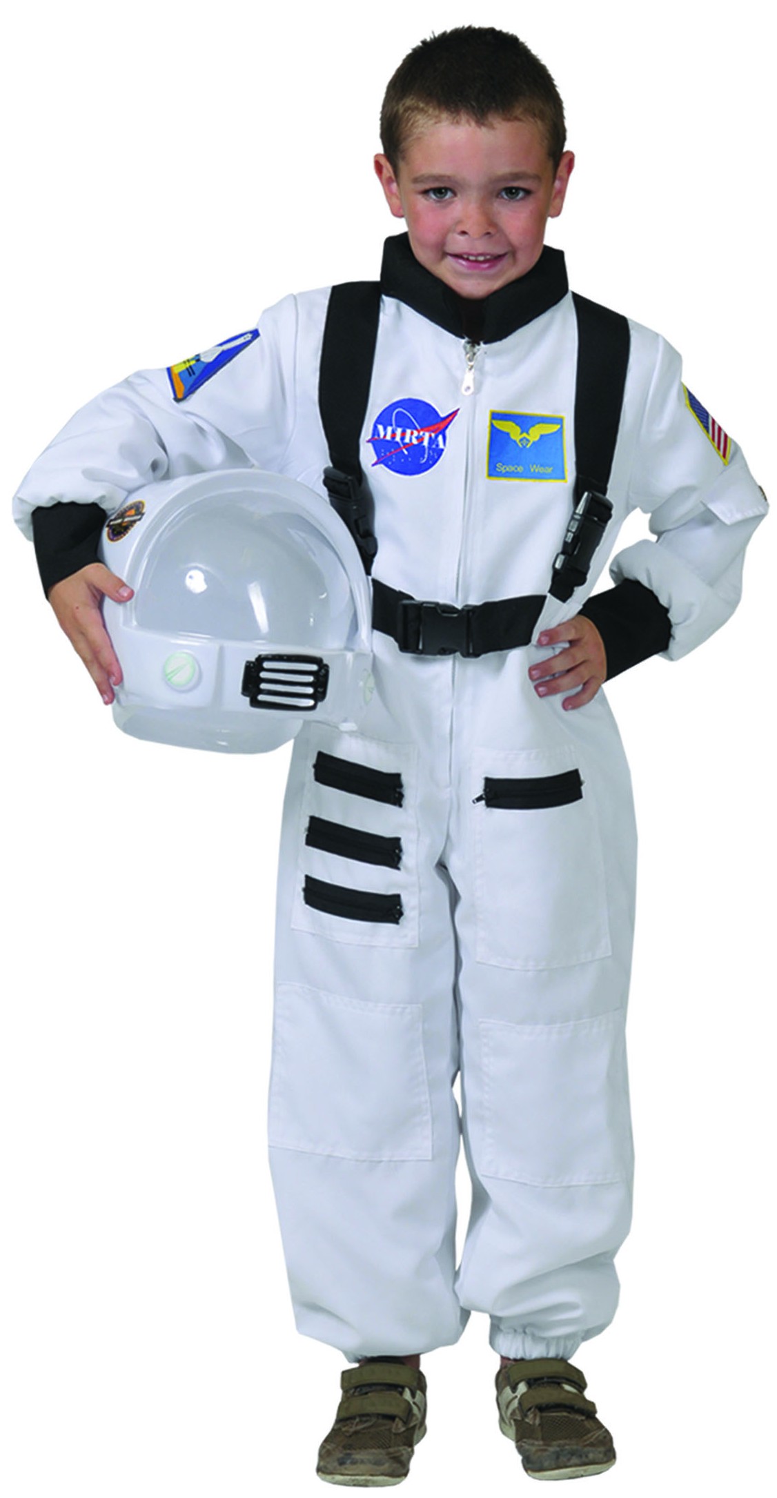 Blanc Tacobear Déguisement Astronaute Enfant Costume Astronaute Jeu de Rôle pour Enfant Anniversaire Halloween Cosplay Astronaute Deguisement avec Astronaute Casque 