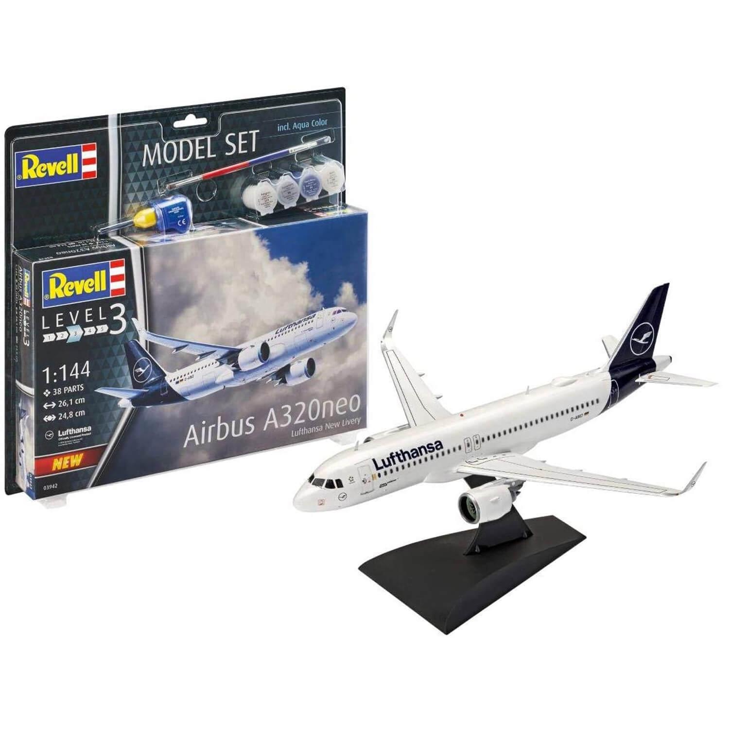 Maquette avion : Model Set : Airbus A320 neo Lufthansa - Revell - Rue ...