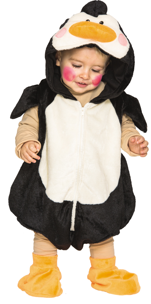 Costume Da Pinguino Per Bambino DEGUISE TOI – Tuta Intera Con Cappuccio E Copriscarpe – Taglia M (7-9 Anni, 120-130 Cm)