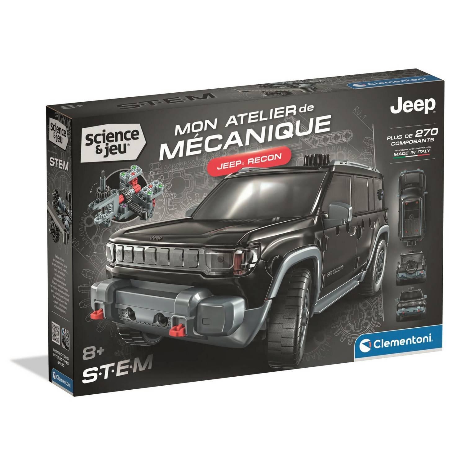 Jeep Recon CLEMENTONI Mon Atelier Mécanique Dès Fabriqué en Italie Coffret de construction enfant - vue 8