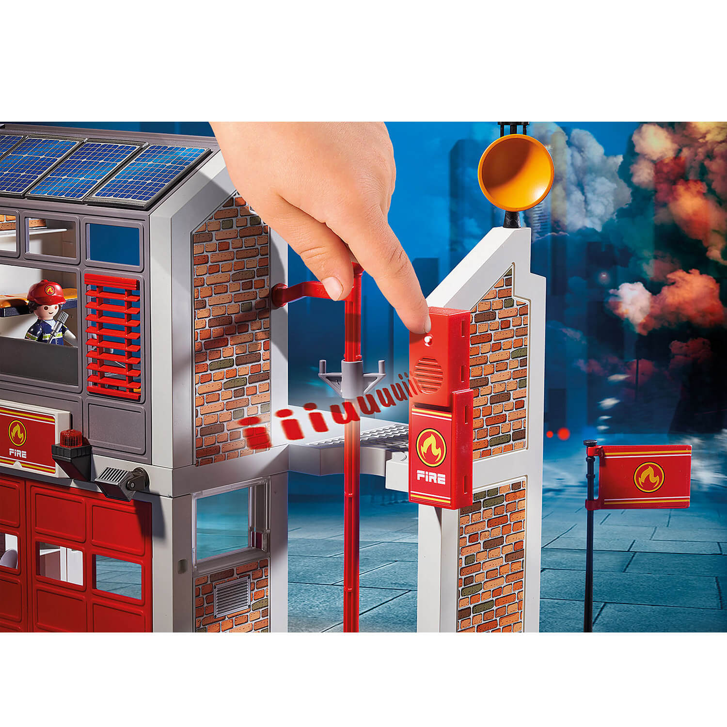 Soldes Playmobil Caserne de pompiers avec hélicoptère (9462) 2024 au  meilleur prix sur