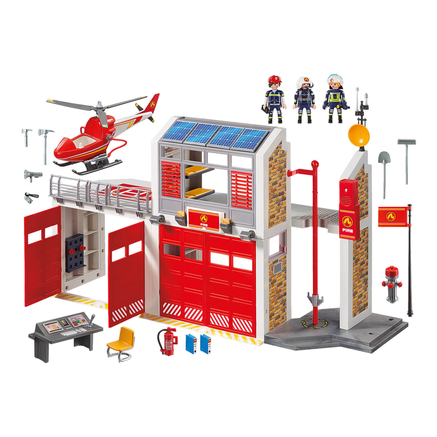 playmobil caserne pompier
