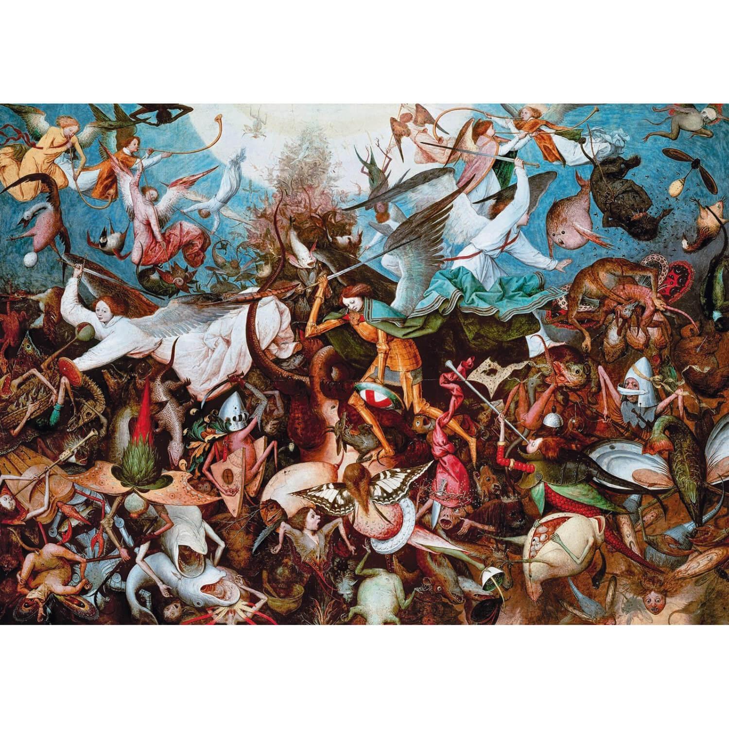 puzzle 1000 piã¨ces : museum :  la chute des anges rebelles, brueghel