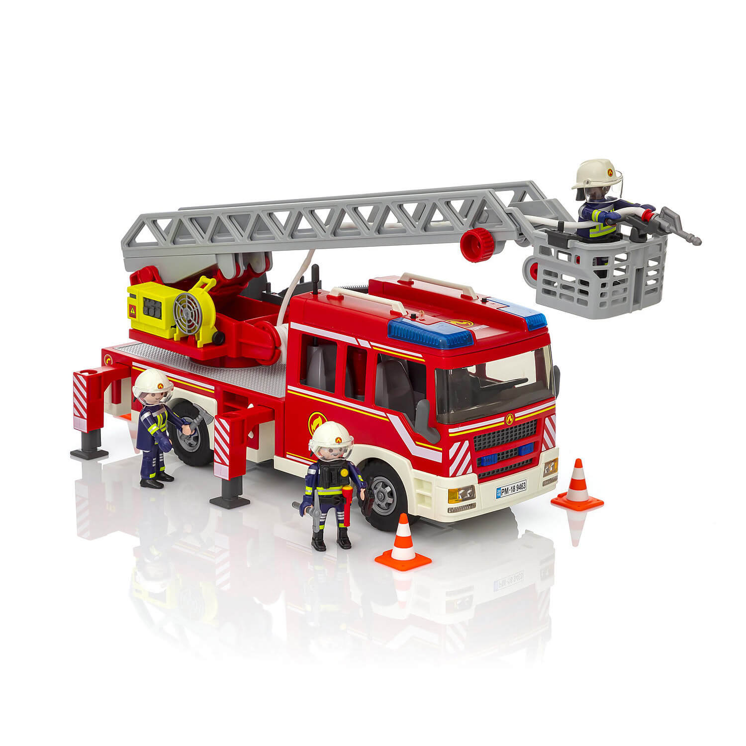 Playmobil 9463 City Action : Camion de pompiers avec échelle