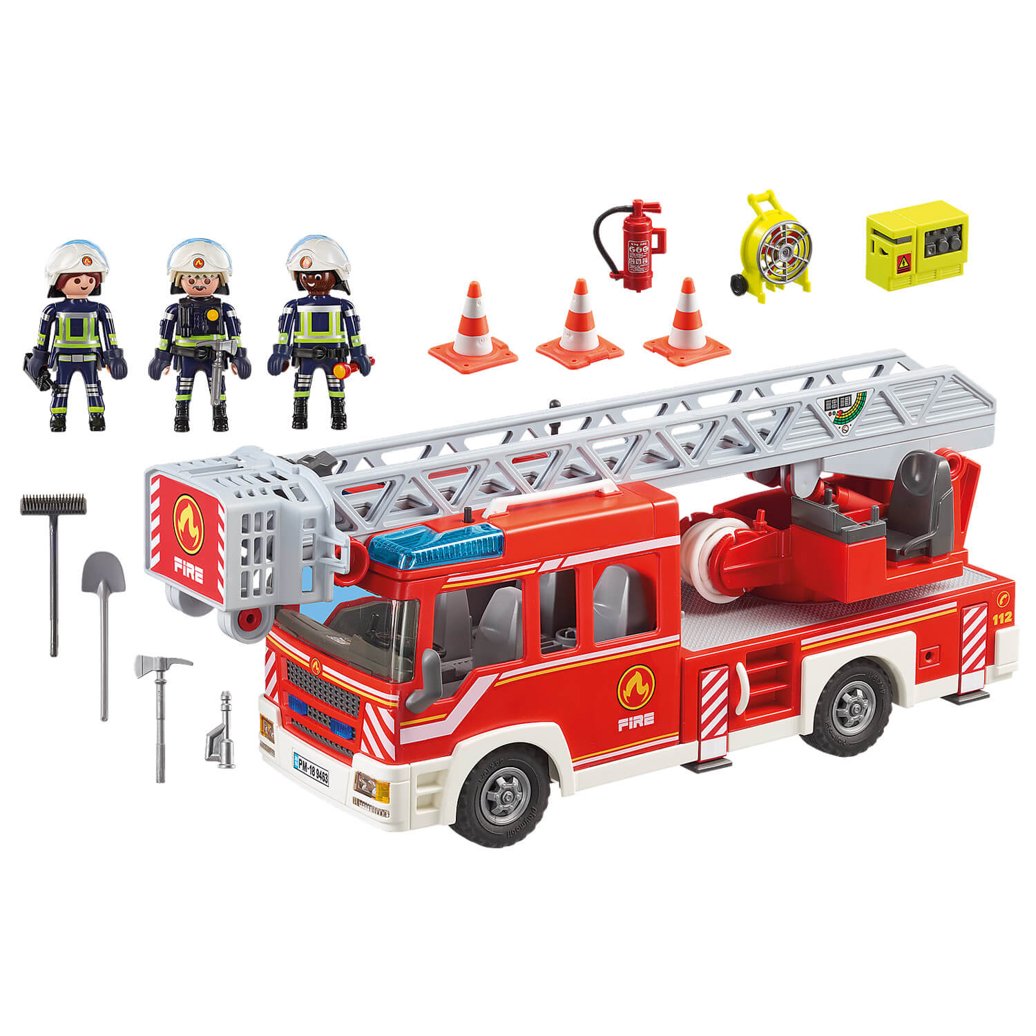 Camion de pompier avec sirène - Hape - Mini véhicules et circuits