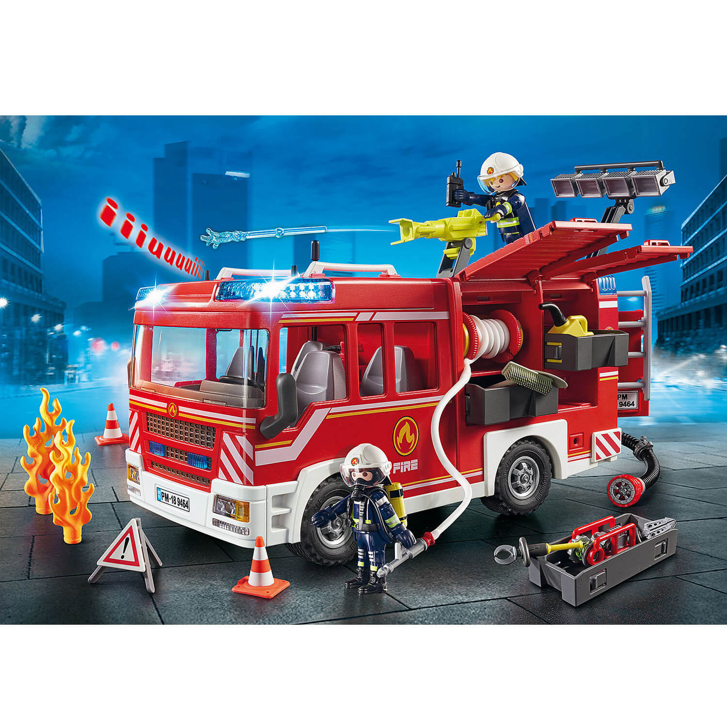 Playmobil® - Fourgon d'intervention des pompiers - 9464 - Playmobil® City  Action - Mini véhicules et circuits - Jeux d'imagination