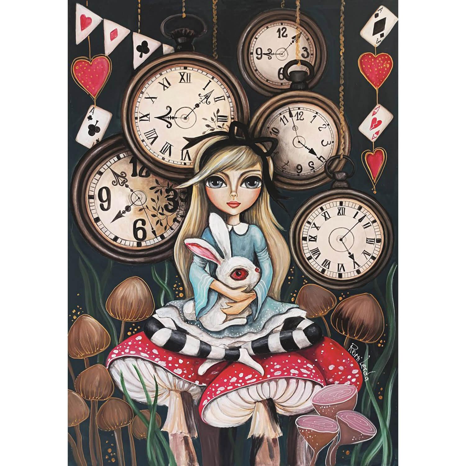 Puzzle 1000 pièces : Alice Time - Romi Lerda - Edition Spéciale
