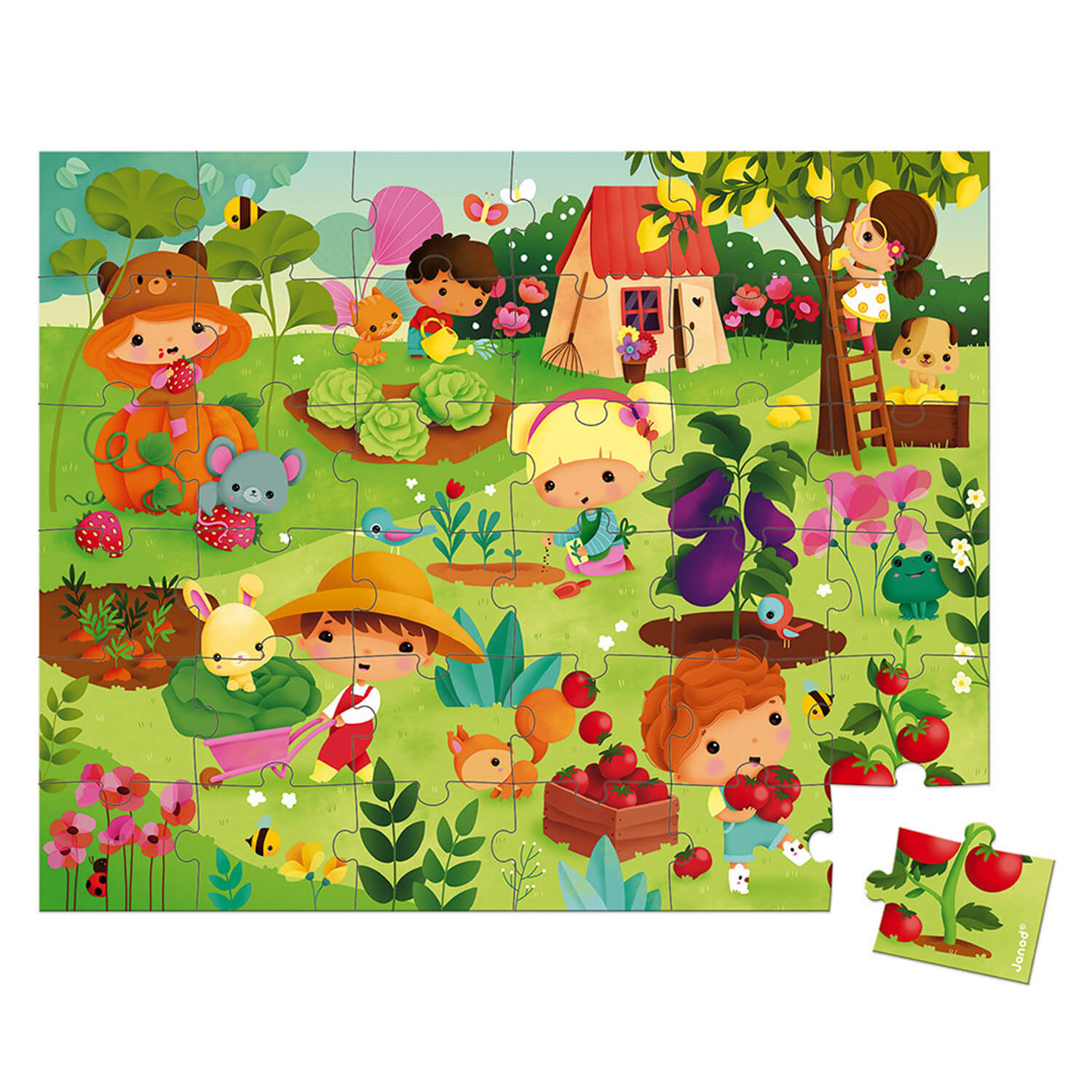 Puzzle 36 pièces : Mon jardin potager