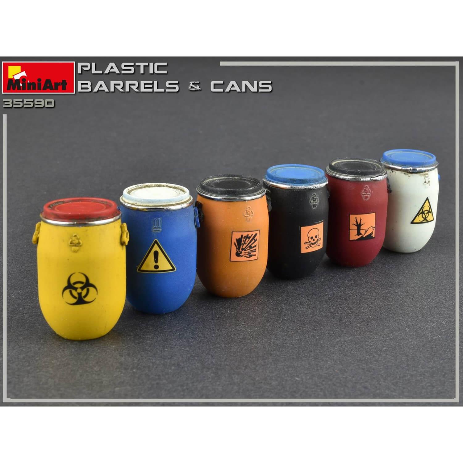 MiniArt 35590 1/35 Scale Model Plastic Barrels & Cans for sale online 