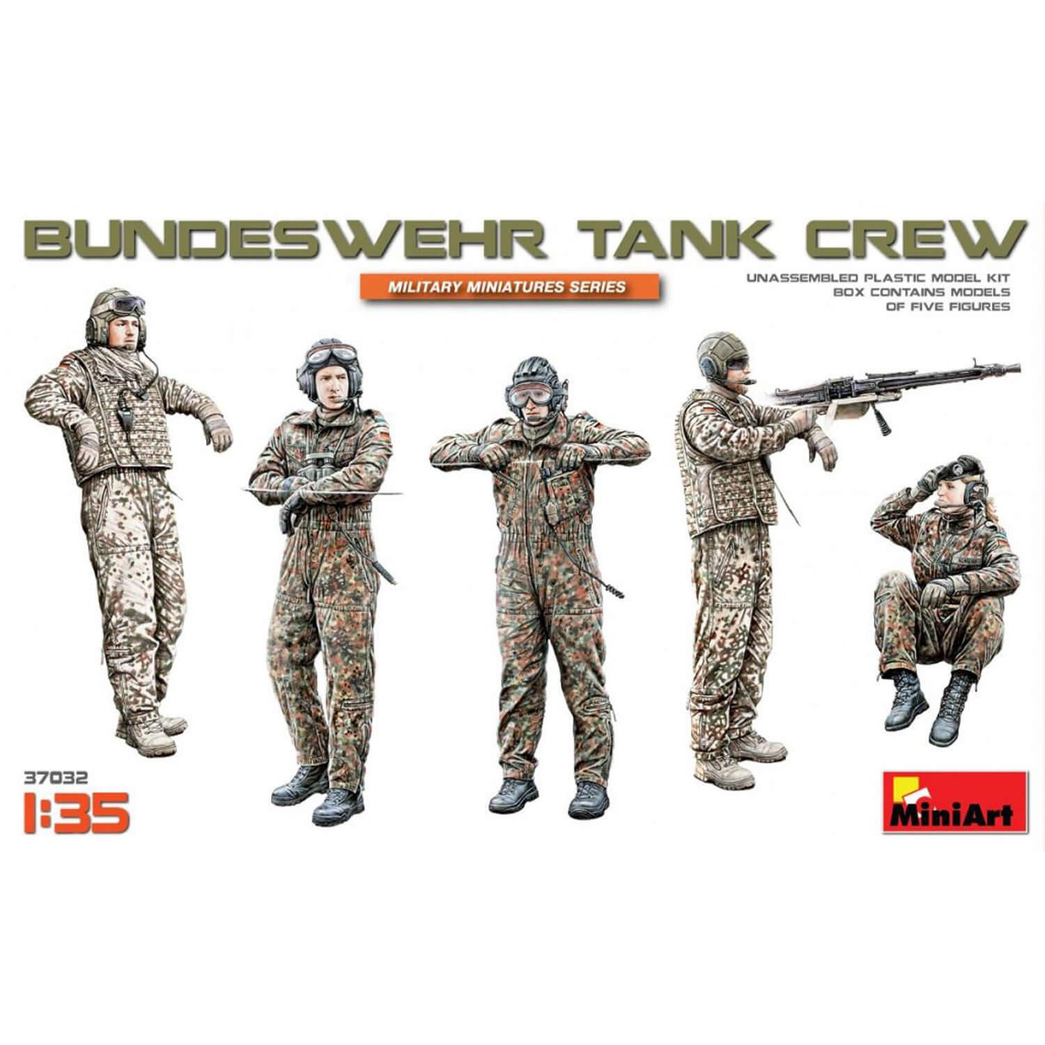 Figurines militaires : Équipage de tank Bundeswehr