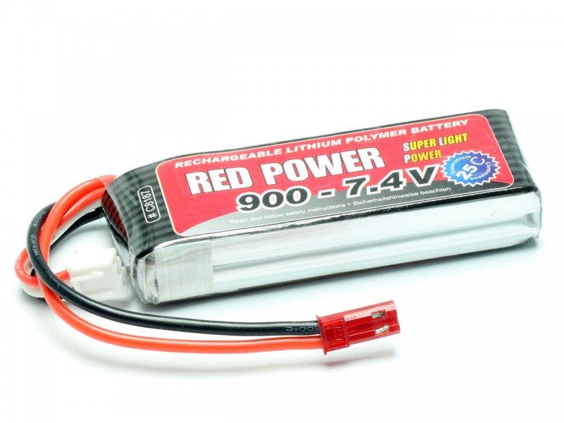 Accu LiPo RED POWER 900 - 7,4v