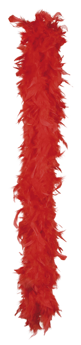 Boa plumes rouge