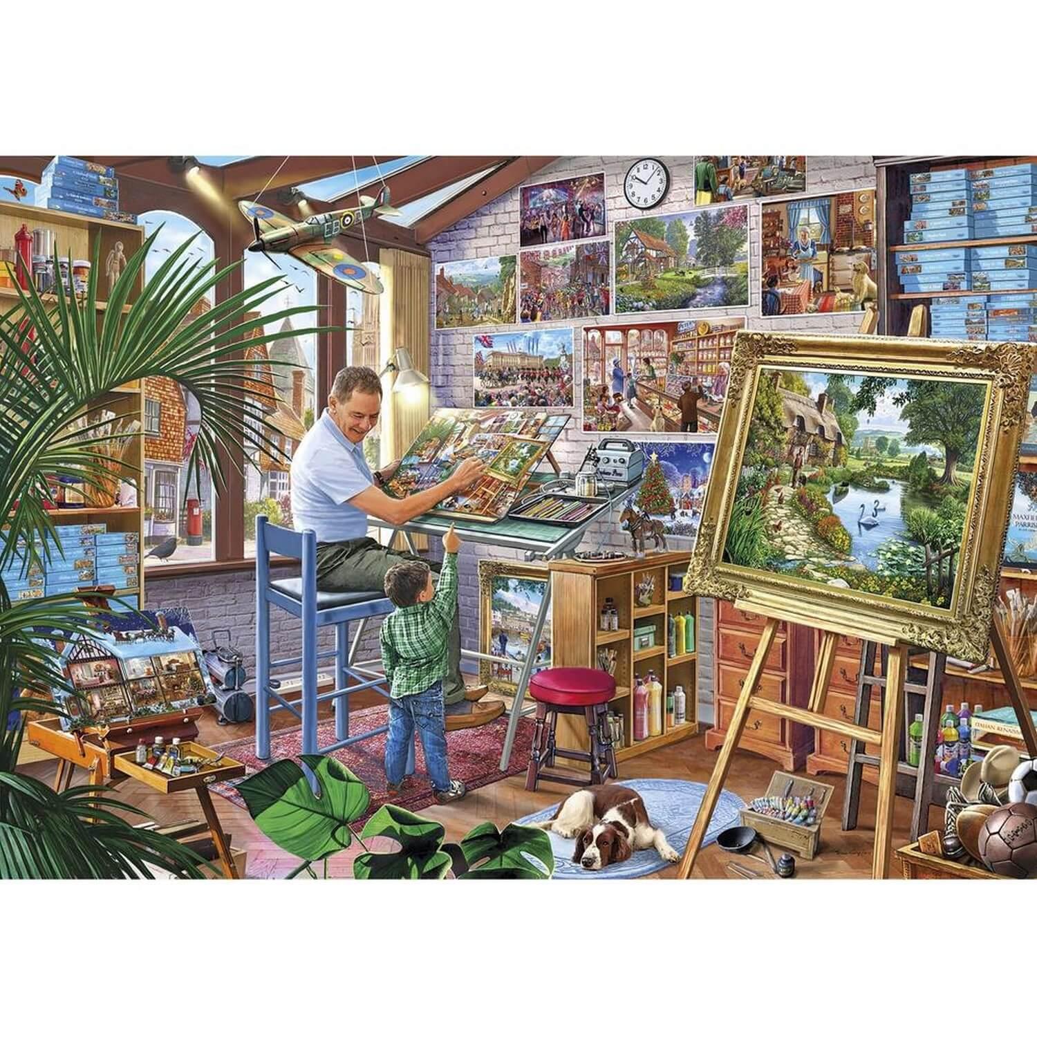 Puzzle 2000 pièces : Steve Crisp : Une œuvre d'art - Gibsons - Rue des  Puzzles