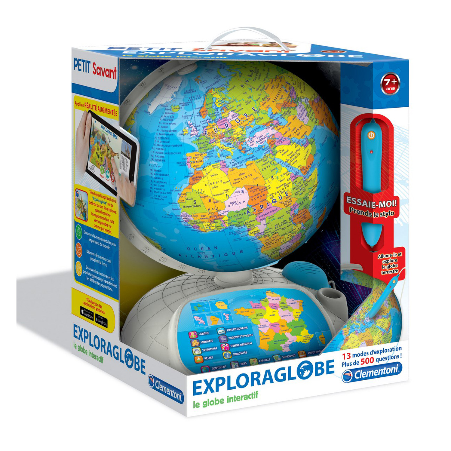 Globe interactif Exploraglobe Clémentoni - Globe terrestre enfant